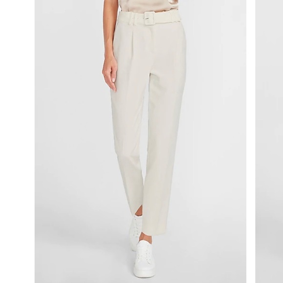 Express Pants - NWT Express High Waist Belted Ankle Pant